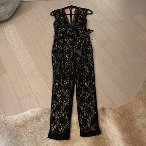 Alice by Temperley black lace jumpsuit